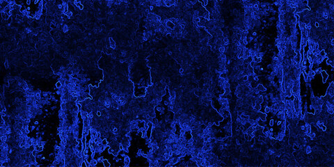Deep Blue Abstract Texture with Luminous Outlines and Dark, Mysterious Organic Patterns background