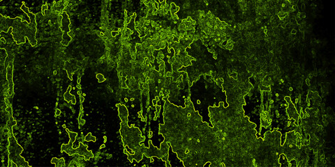Electric Green Abstract Texture with Glowing Organic Lines and Dark, Textured Background vector illustration