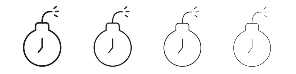 Deadline icon concept. editable vector trendy illustrations.