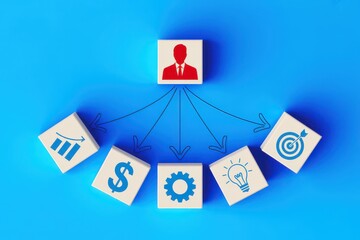 The multifaceted role of a business manager overseeing key functions like strategy, finance, operations, innovation, and goals for corporate growth