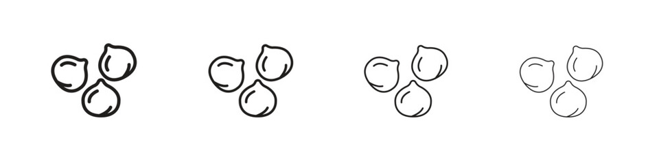 Chickpeas hummus icon concept. editable vector trendy illustrations.