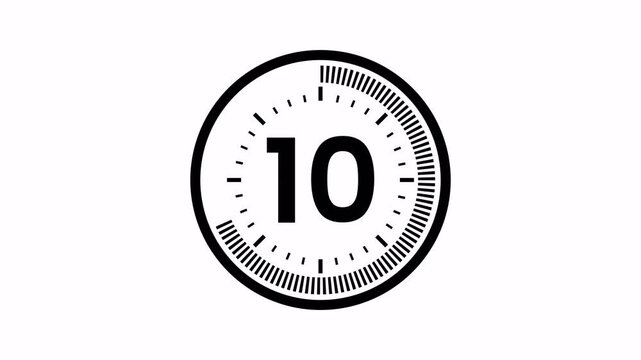 15 second countdown. 15 to 0 second 4k animated video 15 second countdown timer with alpha channel