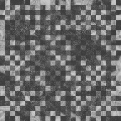 Fototapeta premium Abstract black and white checkered grunge pattern background
