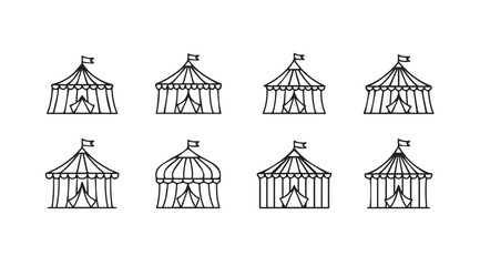 Vector art of circus tent collection © iconworld