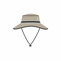 Simple Handdrawn Bucket Hat for Sun Protection Fashionable Headwear Accessory