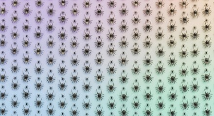 Abstract Floral Pattern with Soft Pastel Gradient Background, Modern Art Design