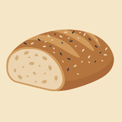 flat fresh and healthy whole grain sourdough bread food bakery