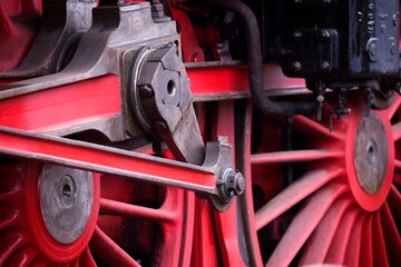 Triebachsen einer Lokomotive