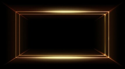 This vibrant glowing frame features warm colors on a black background, ideal for adding a stylish touch to presentations or visual projects.