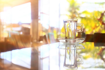 restaurant, abstract table setting background, copy space background