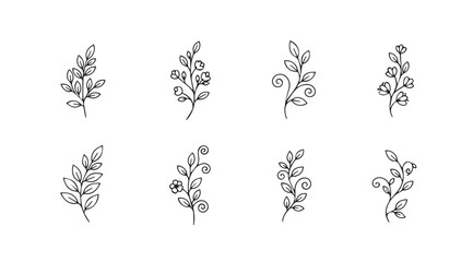 Vector art of twigs
