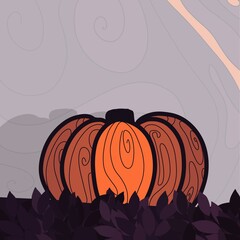 Background halloween cartoon style 