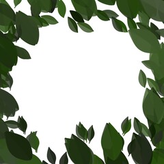 Background floral illustration pattern green leaves