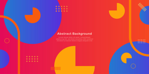 Geometry design of abstract colored background