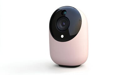 unbranded smart home security camera isolated on white background