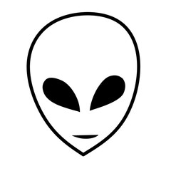 alien face vector icon