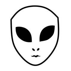 alien face vector icon