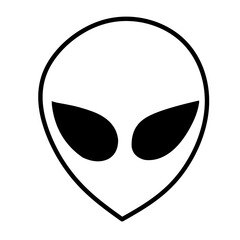 alien face vector icon