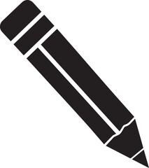 Minimal Broken Pencil Silhouette Black Vector Design for Creative Artwork