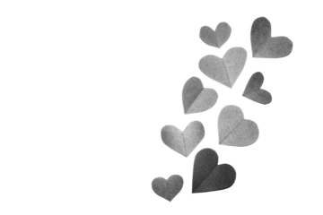 Love hearts for valentines or weddings transparent overlay texture