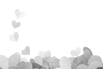 Love hearts for valentines or weddings transparent overlay texture