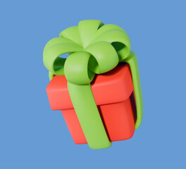 Gift box 3D vector icon