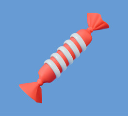 Wrapped candy 3D vector icon
