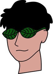 man Wearing glasses