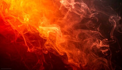 Halloween gradient background with black red and orange wrapped in smoky fog atmosphere