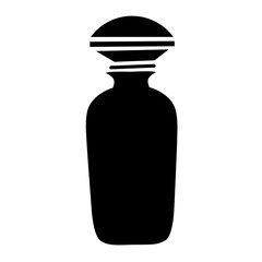 Perfume bottles silhouette vector