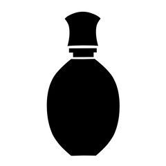 Perfume bottles silhouette vector