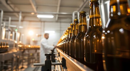 Beer Bottling Production Line Inspection for Quality Assurance in the Brewery