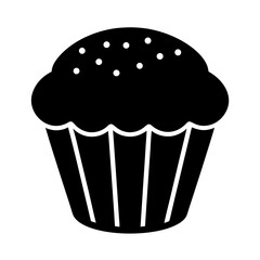 Muffin with Top Silhouette Vector Design