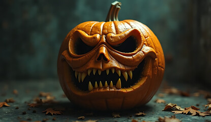 Halloween Jack o Lantern pumpkin, HD and 4k image