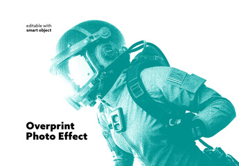 Overprint Photo Effect