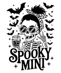 Spooky MiniHalloween Skeleton Shirt