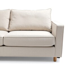 Obraz premium Beige sofa sectional close-up