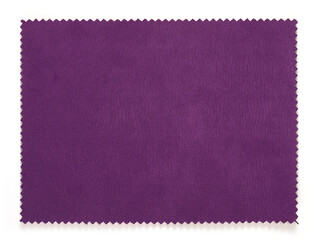 Fabric sample piece isolated on white