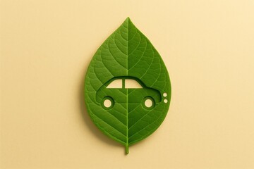 Leaf Car Eco Vehicle Icon