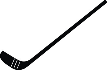 Hockey Stick Vector Icon.
