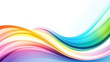 Fototapeta premium Abstract vibrant colorful wavy background