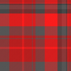Diverse check tartan fabric, modern vector plaid textile. Various pattern seamless texture background in red and grey colors.