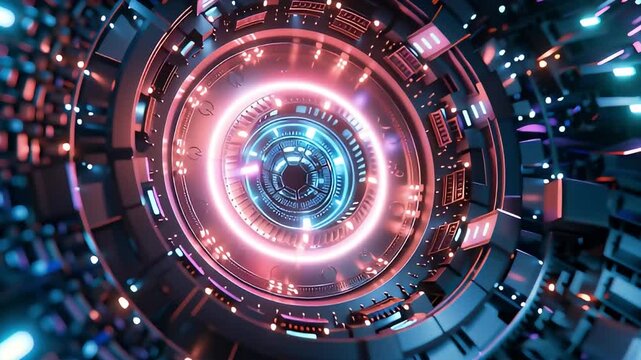 Ninth footage A tight shot of the subwoofer capturing the pulsating neon lights at the base of the speaker as it thumps to the b beat creating a captivating visual and audio