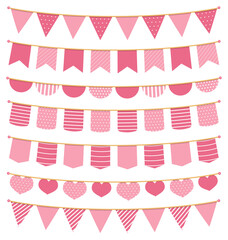 Pink bunting collection