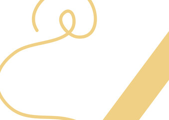 黄色いエレガントな曲線と斜めラインの抽象背景