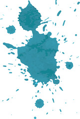 Bright colorful splashes, beautiful blot, paint spot