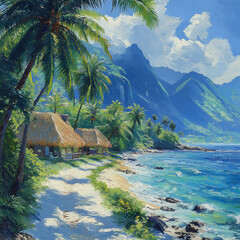 tropical beach in thailand