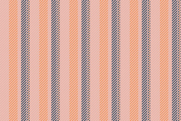Pibrant pattern seamless stripe, designer background vector lines. Muality vertical textile fabric texture in light and orange colors.