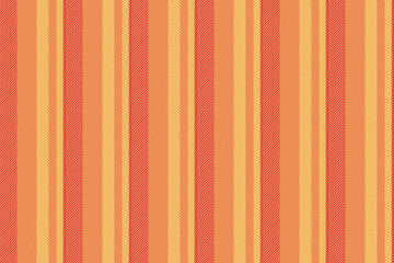 Obraz premium Best vertical lines fabric, room textile seamless background. Service texture pattern vector stripe in orange and red colors.