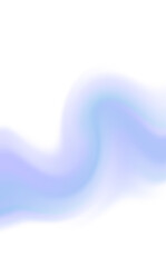 Abstract pastel blue purple blurred wave on transparent background. Elegant gradient effect for modern design, overlays, web templates, and creative digital art